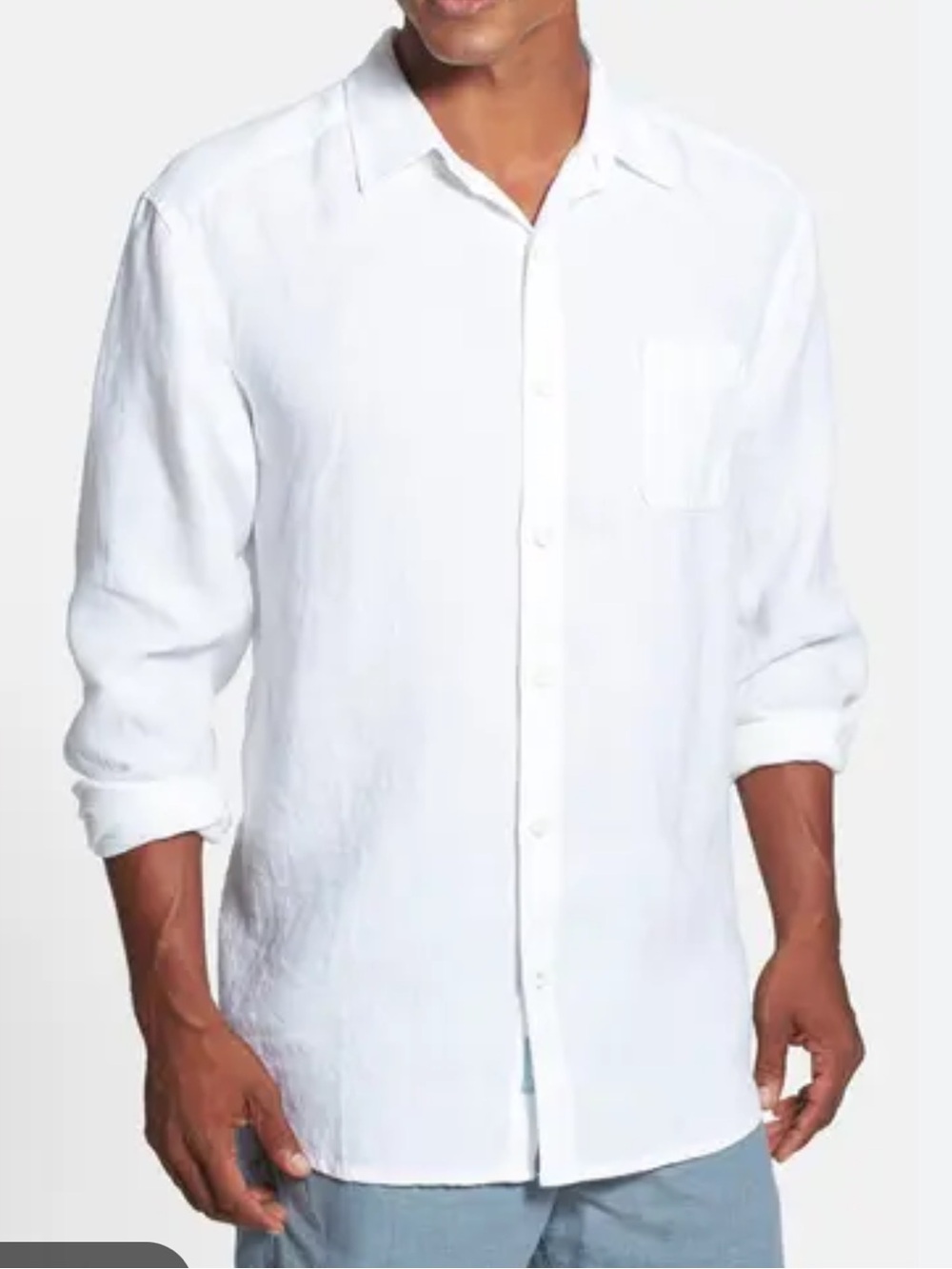 🔥VINTAGE IRISH LINEN Men's White Long-Sleeve Button-Up Shirt SzXL MINT! PriceFir